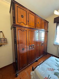camera da letto singola in legno