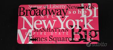 Targa in metallo souvenir di New York