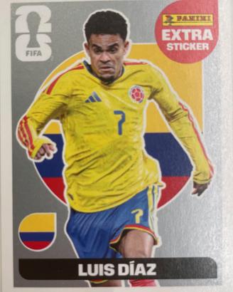 Luis Díaz Extra Sticker SILVER Panini (Trattable)