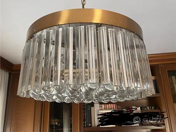 Lampadario vintage modernariato anni “70 cristallo