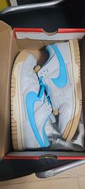 nike dunk jumbo azzurre