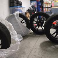 Set Ruote gomme+cerchi Porsche Carrera 992 19/20