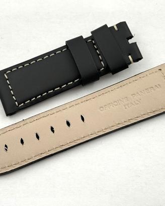 Cinturino Officine Panerai Cuoio Nero 24/22mm