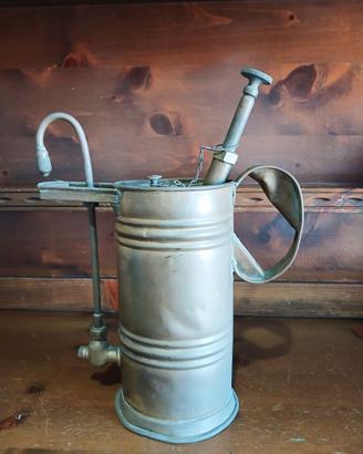 Pompa d'Epoca in Rame e Ottone Spruzzatore Vintage
