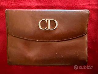 Portafoglio vintage Dior pelle marrone stupendo