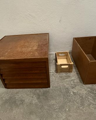 Lotto Cassettiera / Cassetto a Tettoia + Cassette