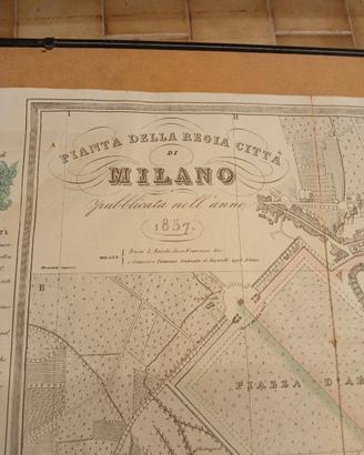Pianta della regia città di Milano 1857