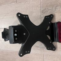 Porta targa carbonio