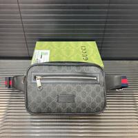 Borsa a tracolla con stampa Gucci