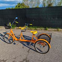 Bici Triciclo Tandem per famiglie