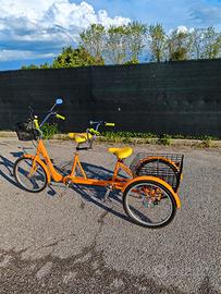 Bici Triciclo Tandem per famiglie