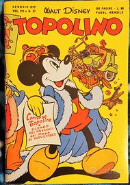 Walt Disney-Topolino n.37 anno 1952 anastatico