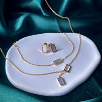 Set di gioielli in acciaio inossidabile, 3 pezzi