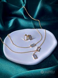 Set di gioielli in acciaio inossidabile, 3 pezzi