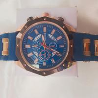 orologio cronografo uomo cassa dorata nuovo