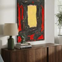 Quadro Astratto Contemporaneo Tempera Tela 60x50cm