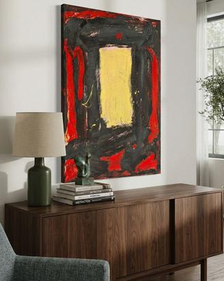 Quadro Astratto Contemporaneo Tempera Tela 60x50cm