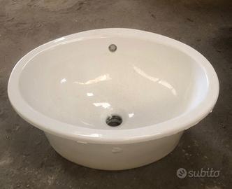 Lavandino in ceramica da incasso