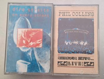  2 audiocassette di Phil Collins e Dire Straits
