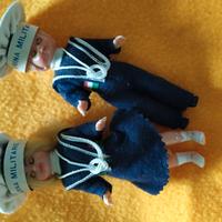 coppia bamboline Marina Militare Italiana