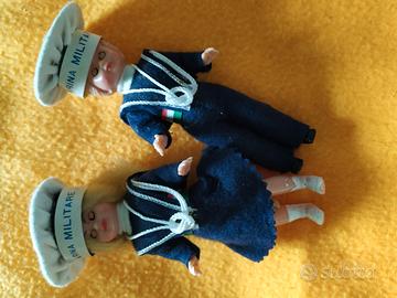 coppia bamboline Marina Militare Italiana