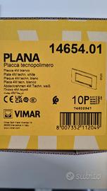 placche 4M bianco vimar plana