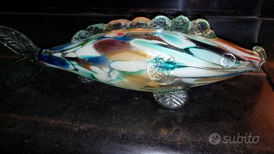 pesce  in vetro di murano anni 50  