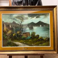 Quadro Antonio Carriello veduta golfo di Napoli