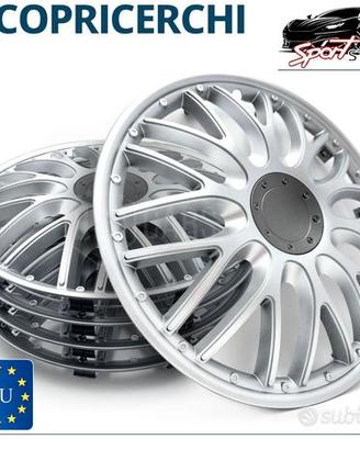 Copricerchi da 15 Pollici Coppette Sportive Silver