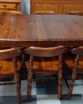 tavolo allungabile fino 350cm e 8 sedie (ADP)