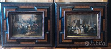 Coppia di litografie acquarellate a mano, Madau