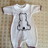 Body estivo neonato bianco blu marca Baby Baby