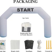 Arco autogonfiabile colore BLU con banner NUOVO