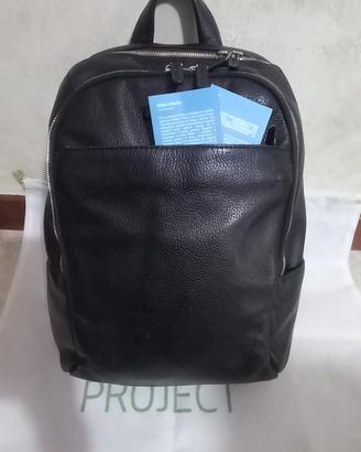 zaino piquadro nero in pelle 