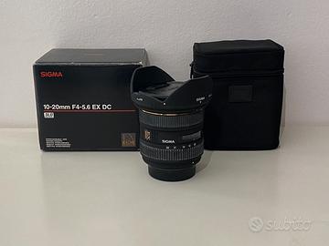 Obiettivo per Nikon Sigma 10-20mm grandangolo