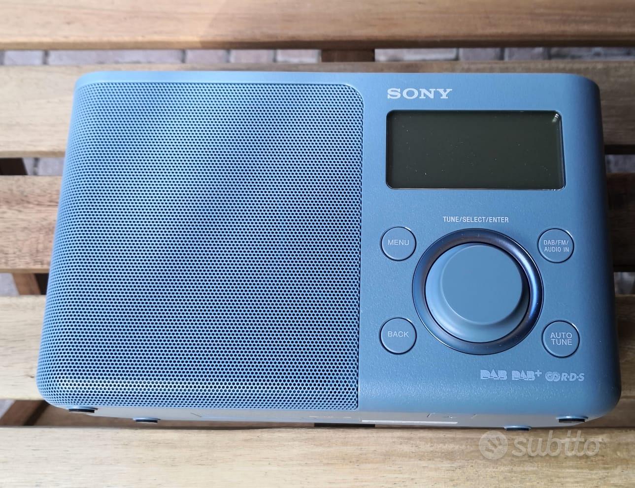 Sony Xdr-S61D - Radio Portatile Fm/Dab/Dab+, Blu - Audio/Video In
