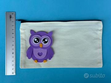 Scuola astuccio gufo