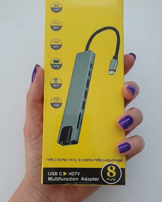 Hub USB-C / Docking Station Multifunzione - NUOVO 