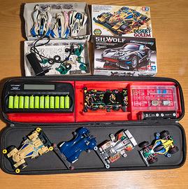Lotto Tamiya mini4wd + caricatore ricambi