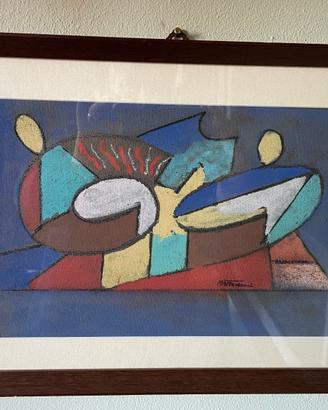 Quadro pittore del novecento firma mastroianni