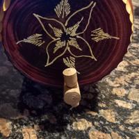 botte di legna intarsiata 