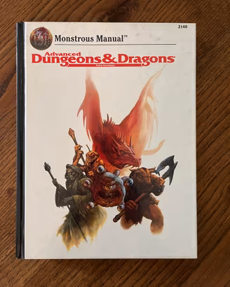 AD&D - Monstrous Manual anni '90 da collezione