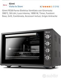Forno Girmi da 58 l