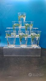 set 6 bicchieri pubblicitari acqua Perrier