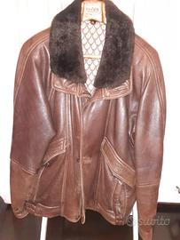 Giubbotto in pelle marrone NAZARENO GABRIELLI 52