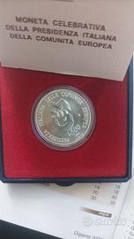 moneta argento 835% L.500 1990 preso.ita.CEE