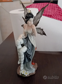 statua Fata Gotica Les Alpes cm 28