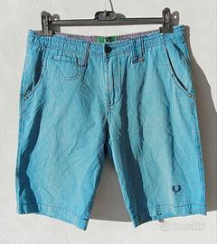 Bermuda chino uomo Fred Perry, tg 48, azzurro tu