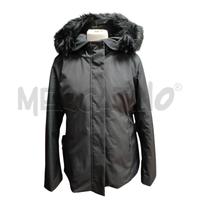 CAPPOTTO DONNA BOMBOOGIE NERO PIUMA