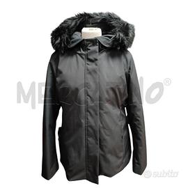 CAPPOTTO DONNA BOMBOOGIE NERO PIUMA